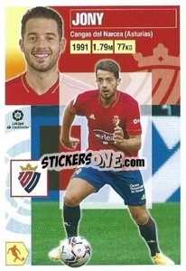 Cromo Jony (34) (C. At. Osasuna) - Liga Spagnola 2020-2021 - Colecciones ESTE