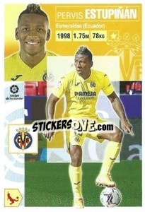 Sticker Estupiñán (38) (Villarreal Cf) - Liga Spagnola 2020-2021 n. 698 - Colecciones ESTE
