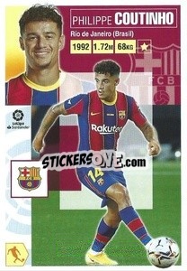 Sticker Philippe Coutinho (45) (Fc Barcelona) - Liga Spagnola 2020-2021 n. 705 - Colecciones ESTE