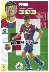 Sticker Pedri (55) (Fc Barcelona) - Liga Spagnola 2020-2021 n. 715 - Colecciones ESTE