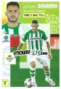 Sticker Sanabria (60) (Real Betis) - Liga Spagnola 2020-2021 - Colecciones ESTE