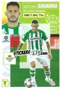 Sticker Sanabria (60) (Real Betis) - Liga Spagnola 2020-2021 n. 720 - Colecciones ESTE