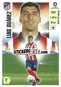 Sticker Luis Suárez (70) (Atlético De Madrid) - Liga Spagnola 2020-2021 - Colecciones ESTE