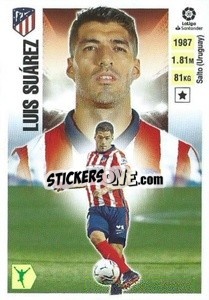 Sticker Luis Suárez (70) (Atlético De Madrid) - Liga Spagnola 2020-2021 n. 730 - Colecciones ESTE