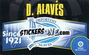 Sticker Escudo Deportivo Alavés - Liga Spagnola 2020-2021 - Colecciones ESTE