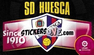 Sticker Escudo Sd Huesca - Liga Spagnola 2020-2021 - Colecciones ESTE