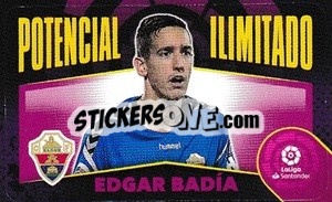 Sticker Édgar Badía - Update Jugon 163 - Liga Spagnola 2020-2021 - Colecciones ESTE