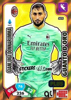 Sticker Gianluigi Donnarumma - Calciatori 2020-2021. Adrenalyn XL n. 505 - Panini