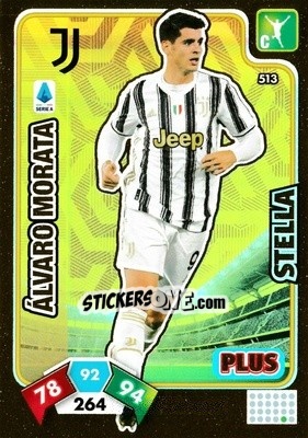 Cromo Álvaro Morata - Calciatori 2020-2021. Adrenalyn XL - Panini