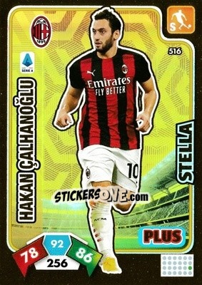 Sticker Hakan Çalhanoğlu - Calciatori 2020-2021. Adrenalyn XL n. 516 - Panini