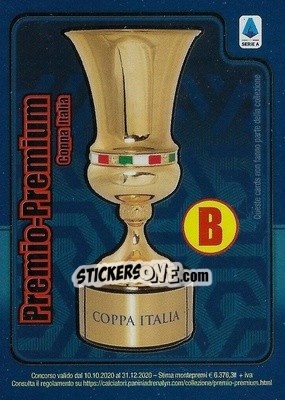 Sticker Coppa Italia - Calciatori 2020-2021. Adrenalyn XL n. B - Panini