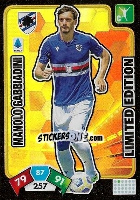 Sticker Manolo Gabbiadini - Calciatori 2020-2021. Adrenalyn XL - Panini