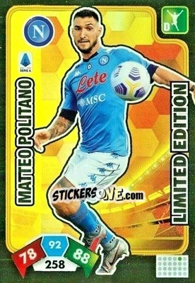 Sticker Matteo Politano - Calciatori 2020-2021. Adrenalyn XL n. LE-MPO - Panini