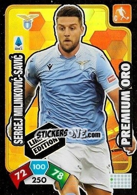 Sticker Sergej Milinkovic-Savic - Calciatori 2020-2021. Adrenalyn XL n. LE-SMS - Panini