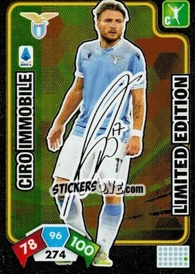 Figurina Ciro Immobile - Calciatori 2020-2021. Adrenalyn XL - Panini