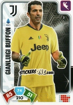 Sticker Gianluigi Buffon - Calciatori 2020-2021. Adrenalyn XL n. 2 - Panini