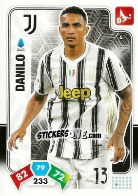 Sticker Danilo - Calciatori 2020-2021. Adrenalyn XL n. 6 - Panini