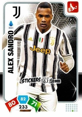 Sticker Alex Sandro - Calciatori 2020-2021. Adrenalyn XL n. 7 - Panini