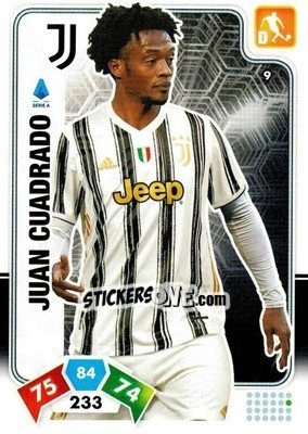 Sticker Juan Cuadrado - Calciatori 2020-2021. Adrenalyn XL n. 9 - Panini