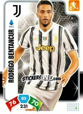 Sticker Rodrigo Bentancur - Calciatori 2020-2021. Adrenalyn XL n. 11 - Panini