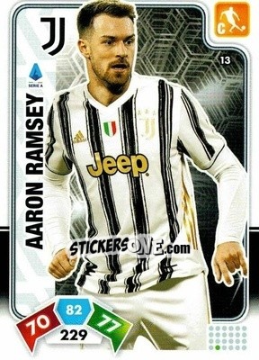 Sticker Aaron Ramsey - Calciatori 2020-2021. Adrenalyn XL n. 13 - Panini