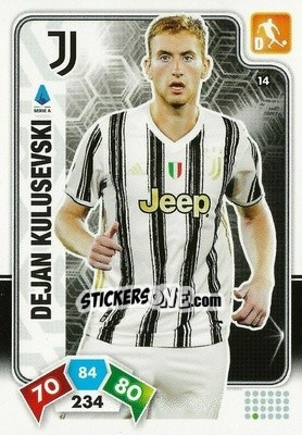 Figurina Dejan Kulusevski - Calciatori 2020-2021. Adrenalyn XL - Panini