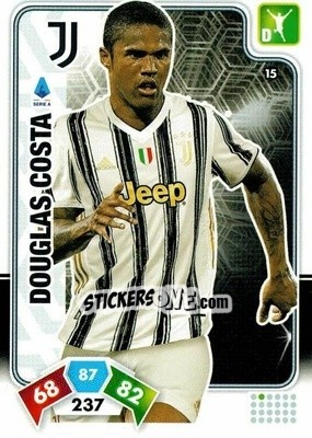 Sticker Douglas Costa - Calciatori 2020-2021. Adrenalyn XL n. 15 - Panini