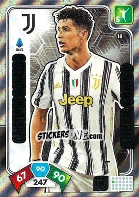 Sticker Cristiano Ronaldo - Calciatori 2020-2021. Adrenalyn XL n. 18 - Panini