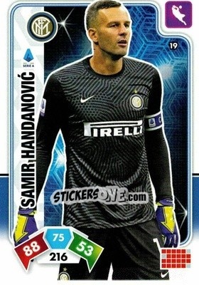 Sticker Samir Handanovic - Calciatori 2020-2021. Adrenalyn XL n. 19 - Panini
