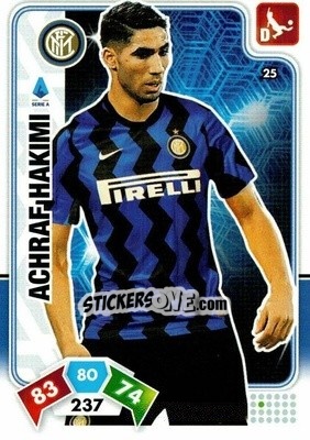 Sticker Achraf Hakimi - Calciatori 2020-2021. Adrenalyn XL n. 25 - Panini