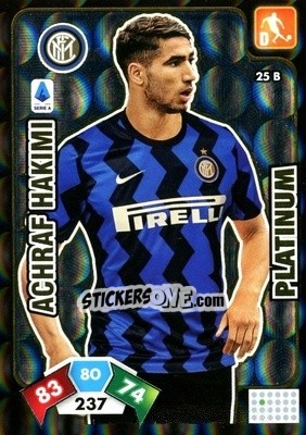 Sticker Achraf Hakimi - Calciatori 2020-2021. Adrenalyn XL n. 25B - Panini