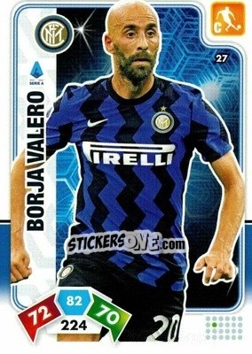 Figurina Borja Valero - Calciatori 2020-2021. Adrenalyn XL - Panini