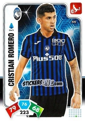 Sticker Cristian Romero - Calciatori 2020-2021. Adrenalyn XL n. 44 - Panini
