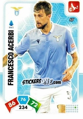 Sticker Francesco Acerbi - Calciatori 2020-2021. Adrenalyn XL n. 57 - Panini