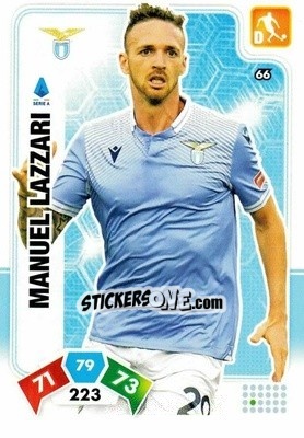 Sticker Manuel Lazzari - Calciatori 2020-2021. Adrenalyn XL n. 66 - Panini