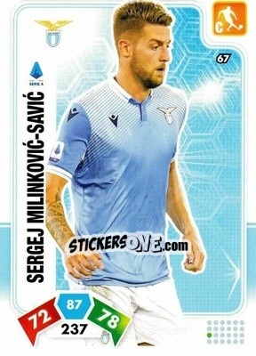 Sticker Sergej Milinkovic-Savic - Calciatori 2020-2021. Adrenalyn XL n. 67 - Panini