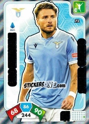 Sticker Ciro Immobile - Calciatori 2020-2021. Adrenalyn XL n. 72 - Panini