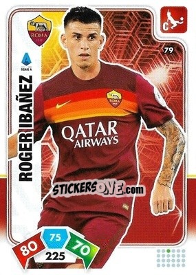 Sticker Roger Ibanez - Calciatori 2020-2021. Adrenalyn XL n. 79 - Panini