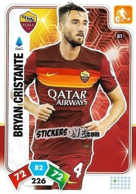 Figurina Bryan Cristante - Calciatori 2020-2021. Adrenalyn XL - Panini