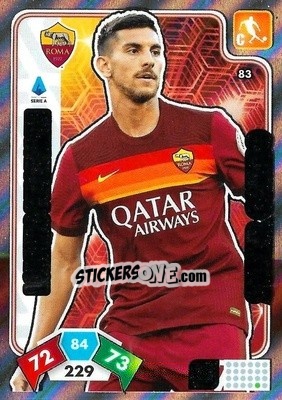 Sticker Lorenzo Pellegrini - Calciatori 2020-2021. Adrenalyn XL n. 83 - Panini