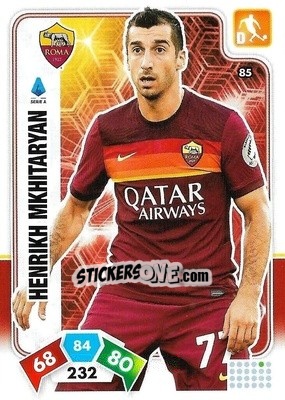 Sticker Henrikh Mkhitaryan - Calciatori 2020-2021. Adrenalyn XL n. 85 - Panini