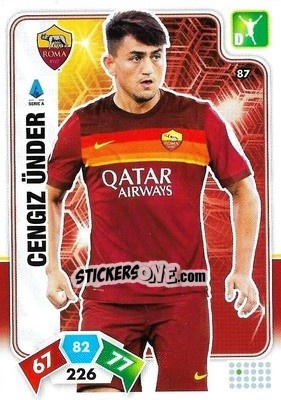Sticker Cengiz Under - Calciatori 2020-2021. Adrenalyn XL n. 87 - Panini