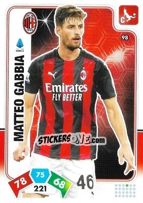 Cromo Matteo Gabbia - Calciatori 2020-2021. Adrenalyn XL - Panini