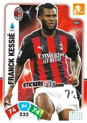 Sticker Franck Kessié - Calciatori 2020-2021. Adrenalyn XL n. 101 - Panini