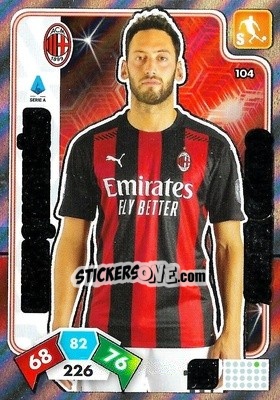 Sticker Hakan Calhanoglu - Calciatori 2020-2021. Adrenalyn XL n. 104 - Panini