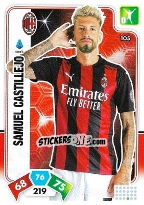 Sticker Samu Castillejo - Calciatori 2020-2021. Adrenalyn XL - Panini