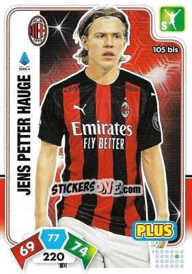 Figurina Jens Petter Hauge - Calciatori 2020-2021. Adrenalyn XL - Panini