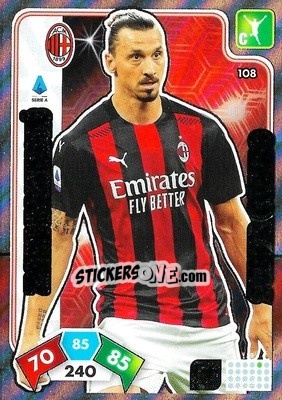 Sticker Zlatan Ibrahimovic - Calciatori 2020-2021. Adrenalyn XL - Panini