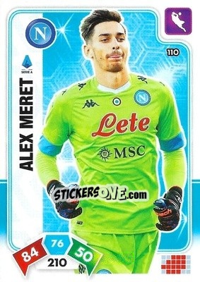 Sticker Alex Meret - Calciatori 2020-2021. Adrenalyn XL n. 110 - Panini
