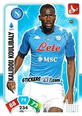 Sticker Kalidou Koulibaly - Calciatori 2020-2021. Adrenalyn XL n. 111 - Panini